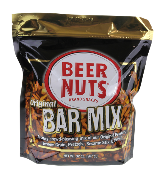 slide 1 of 8, Beer Nuts Bag Bar Mix, 32 oz