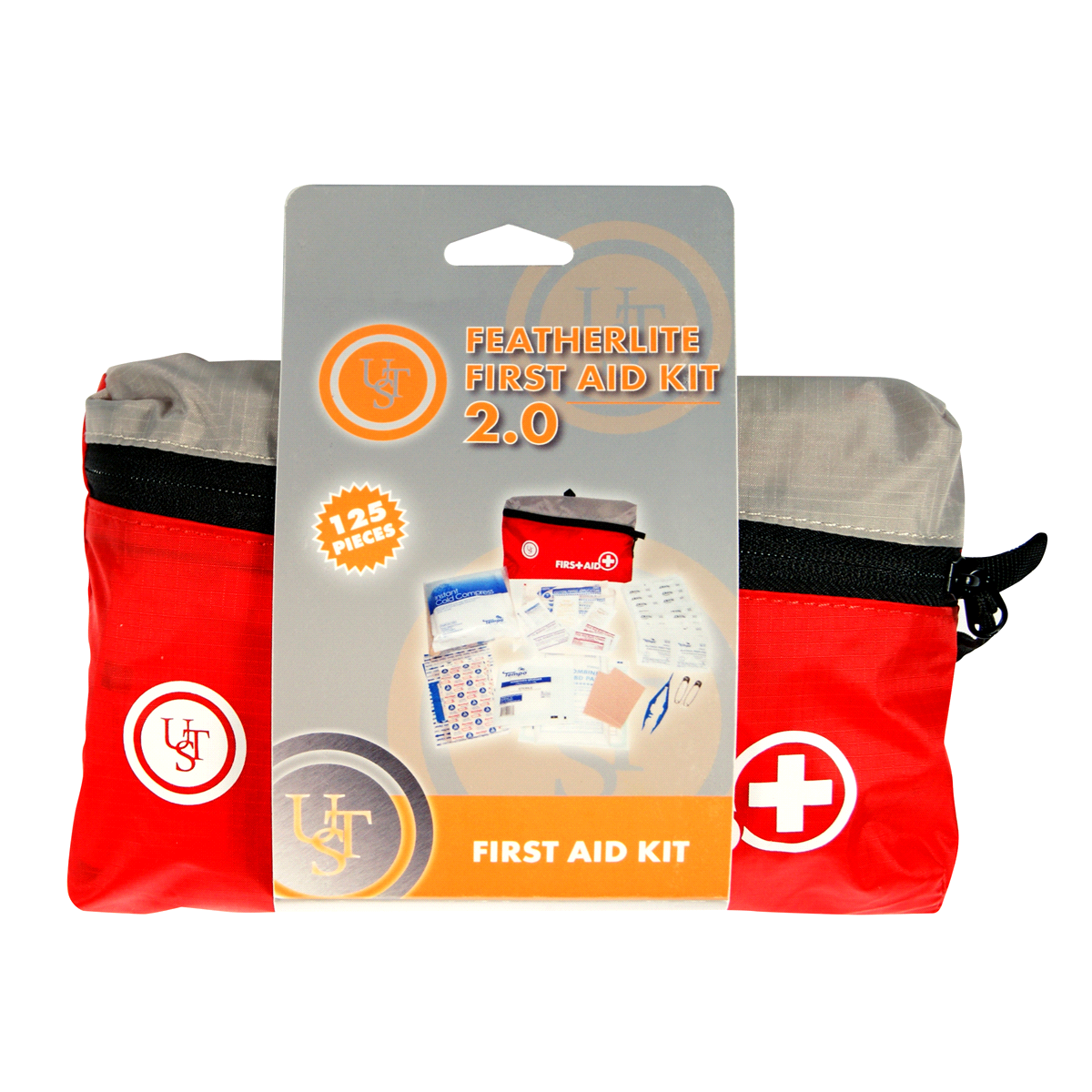 slide 1 of 2, UST Featherlite 2.0 Red Finish First Aid Kit, 125 ct