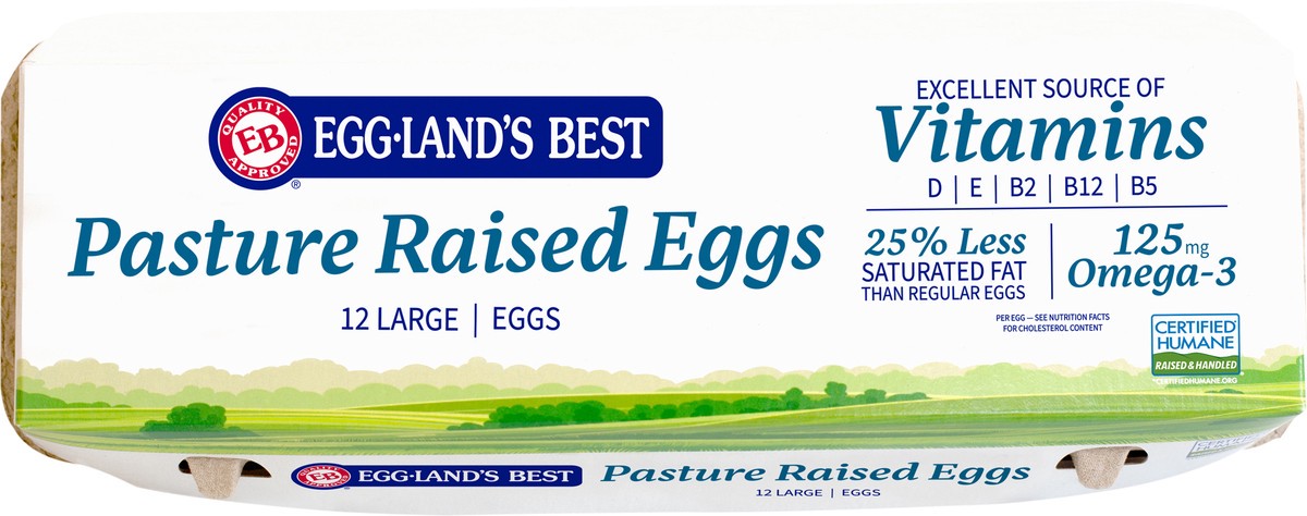 slide 6 of 11, Eggland's Best Pasture Raised Large Brown Eggs, 12 count, 12 ct