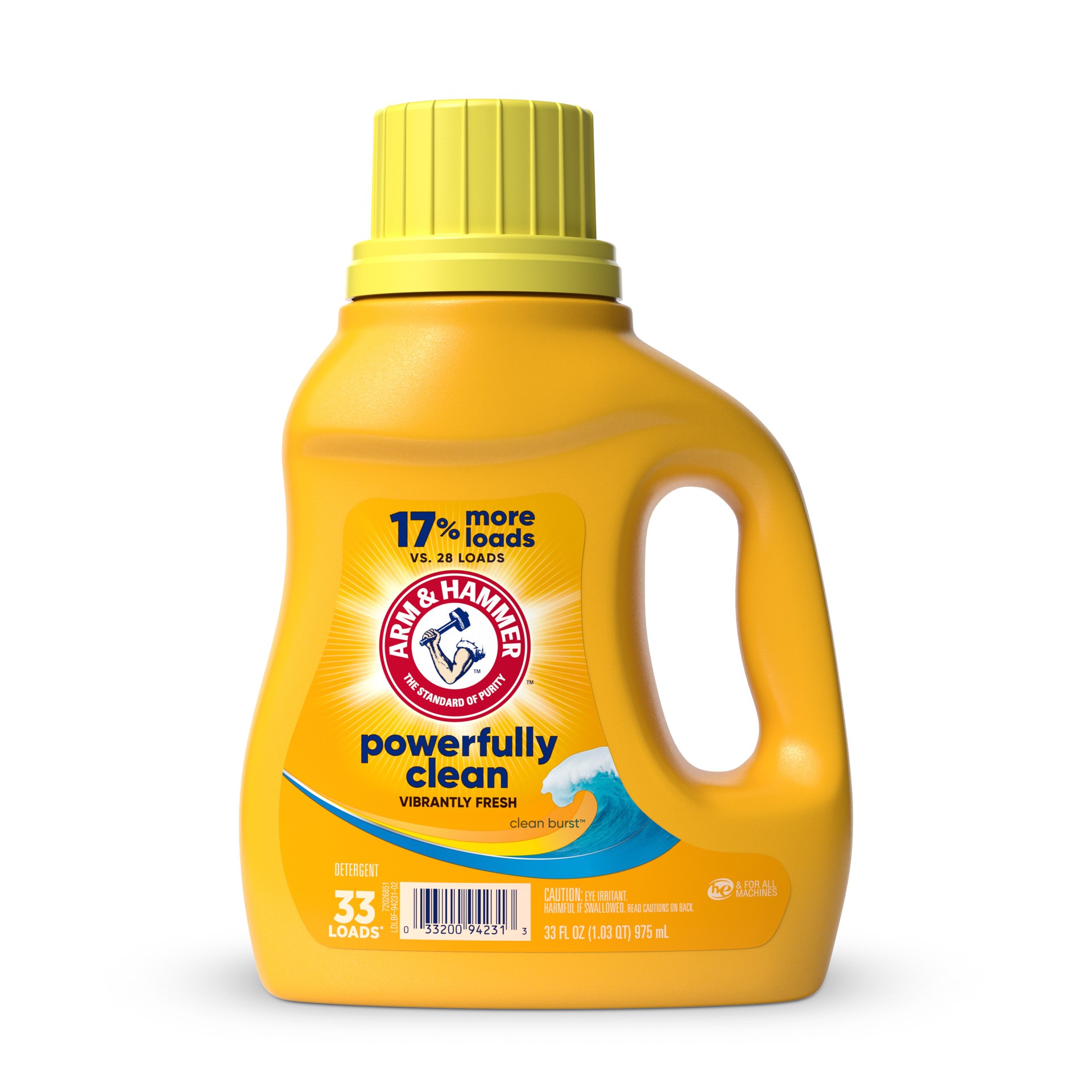slide 1 of 1, ARM & HAMMER Clean Burst, 33 Loads Liquid Laundry Detergent, 33 fl oz, 33 fl oz