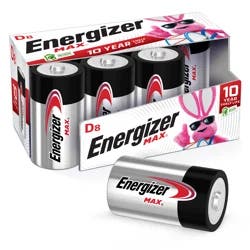 Energizer MAX D Cell Alkaline Batteries - 8 Count