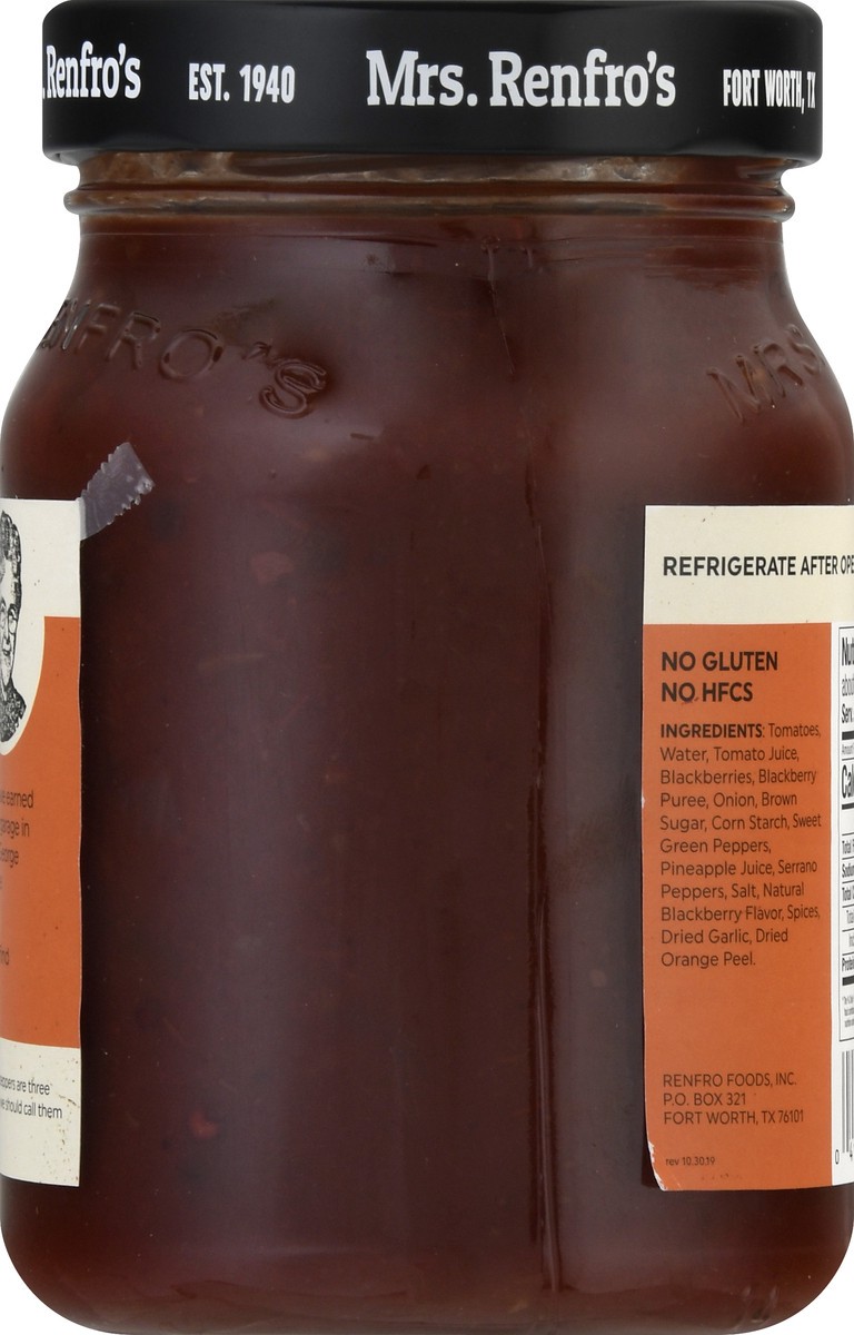 slide 5 of 13, Mrs. Renfro's Med Hot Blackberry Serrano Salsa 16 oz, 16 oz