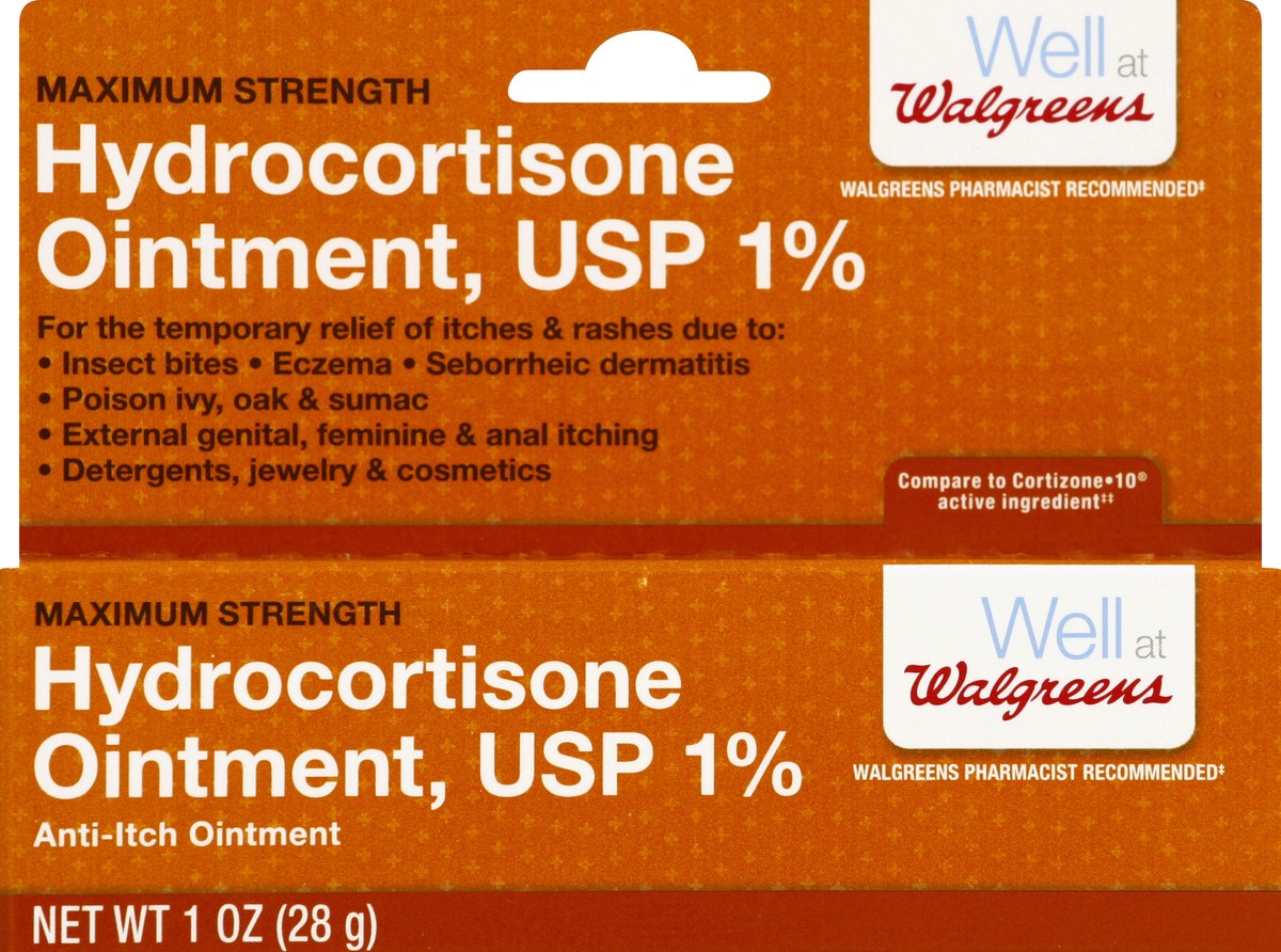 slide 2 of 4, Walgreens 1% Hydrocortisone Ointment, 1 oz