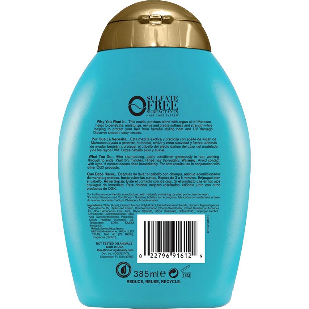 slide 3 of 4, OGX Renewing + Argan Oil of Morocco Conditioner 13 fl oz, 13 fl oz