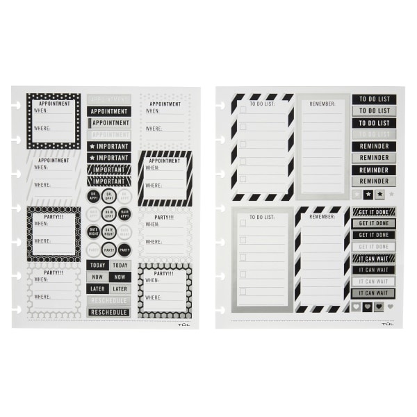 slide 1 of 1, TUL Custom Note-Taking System Discbound Organization Stickers, Assorted Designs, 1 ct