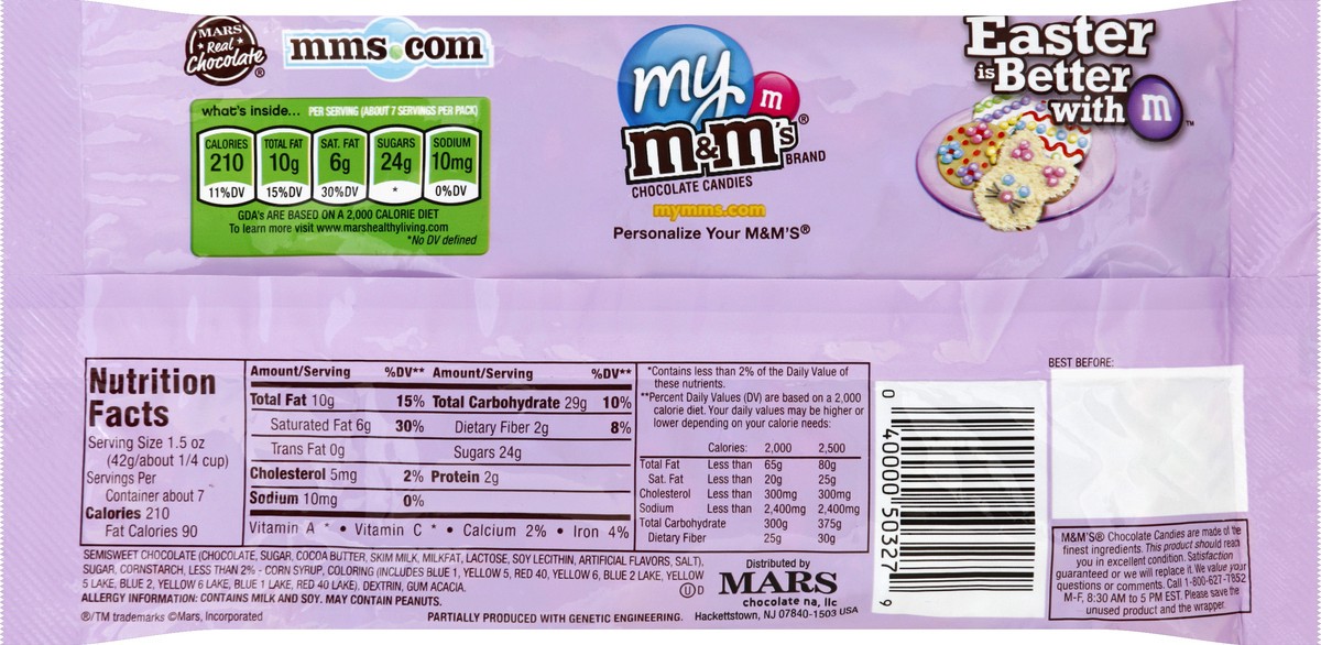 slide 6 of 6, M&M'S Easter Blend Dark Chocolate Candy 10.8-Ounce Bag, 10.8 oz