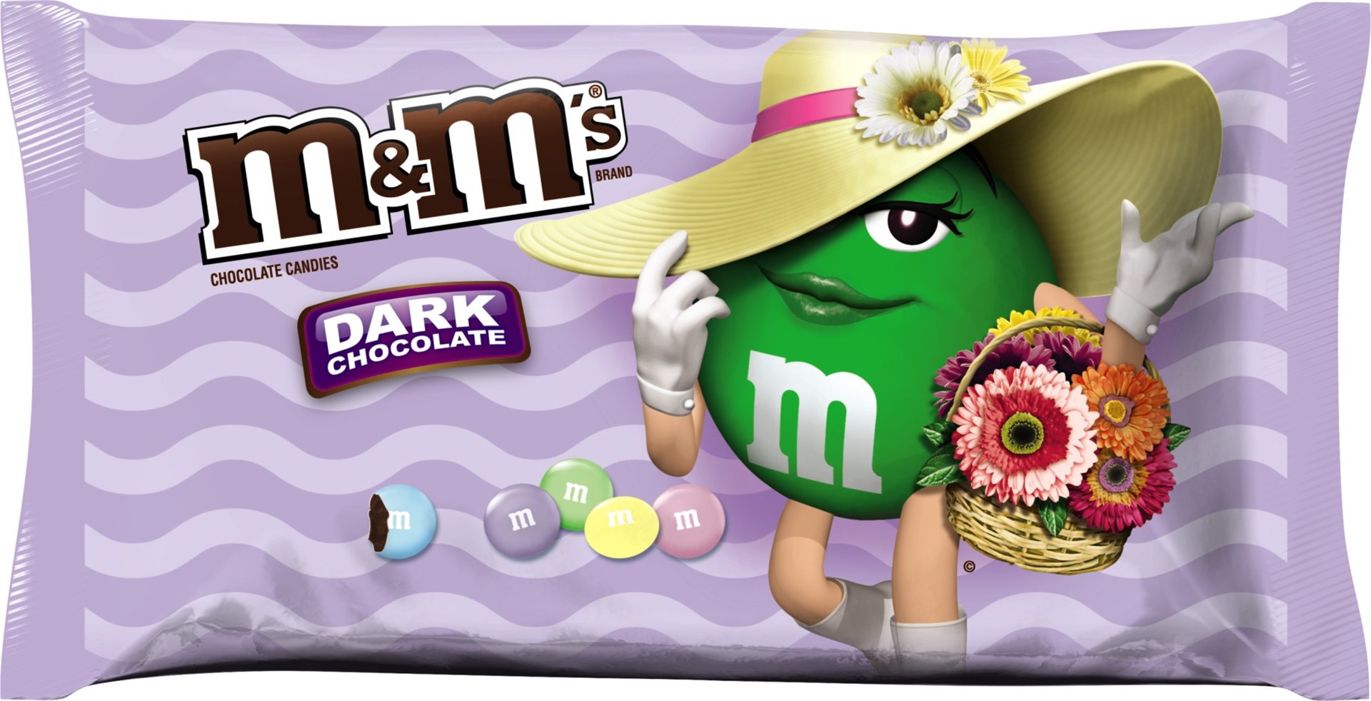 slide 1 of 6, M&M'S Easter Blend Dark Chocolate Candy 10.8-Ounce Bag, 10.8 oz