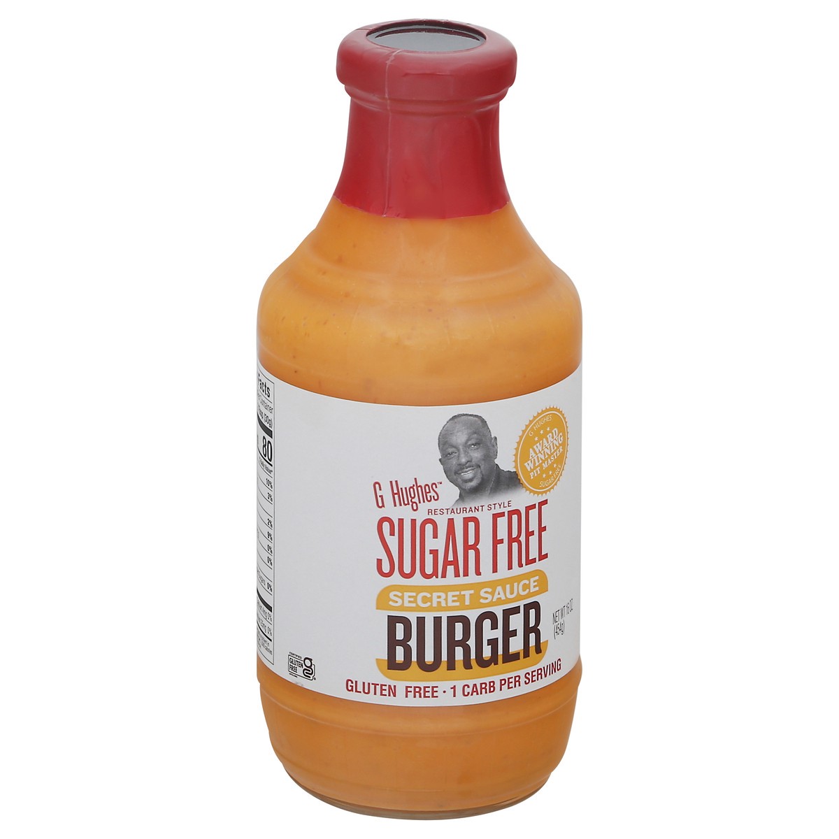 slide 2 of 9, G/Hughes Burger Secret Sce Sgr/Free, 16 oz