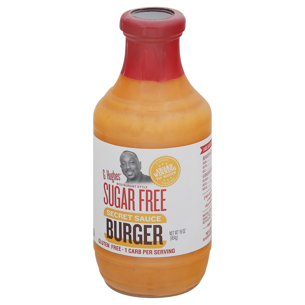 slide 3 of 9, G/Hughes Burger Secret Sce Sgr/Free, 16 oz