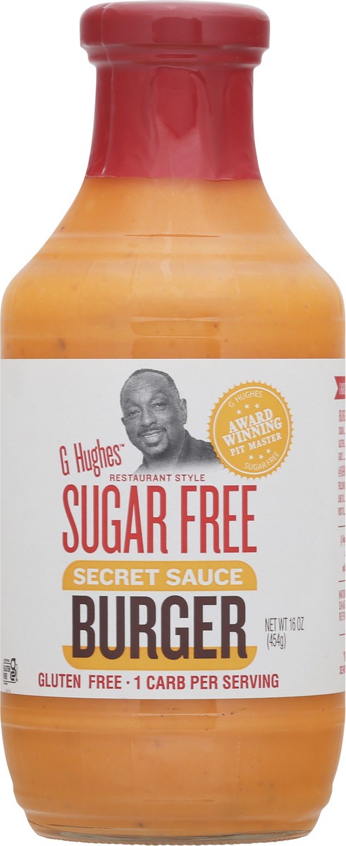 slide 5 of 9, G/Hughes Burger Secret Sce Sgr/Free, 16 oz