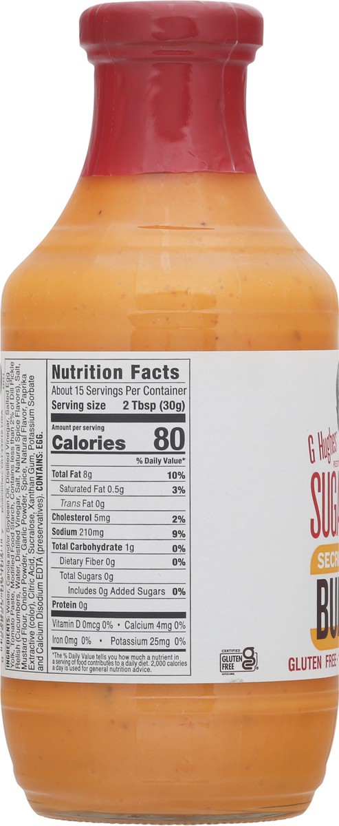 slide 9 of 9, G/Hughes Burger Secret Sce Sgr/Free, 16 oz
