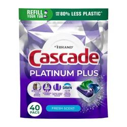 Cascade Platinum Plus Actionpacs Fresh Scent 40 Ct - 40 CT