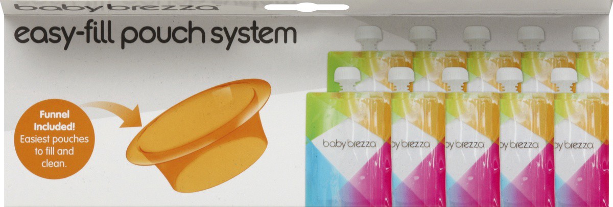 slide 4 of 4, Baby Brezza Reusable Food Pouches, 10 ct