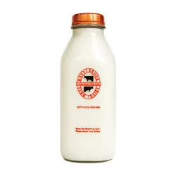 Ronnybrook Farms Ronnybrk Creamline Milk Glass
