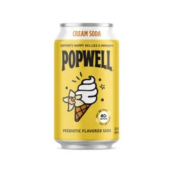 Popwell Cream Soda Caffeinated Soda