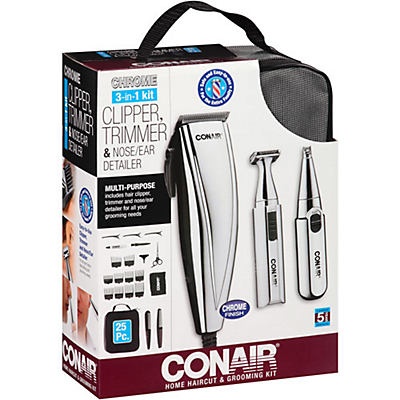 slide 1 of 1, Conair 3-In-1 Combo Clipper Kit, 1 ct