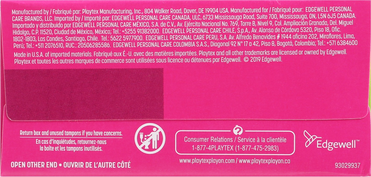 slide 5 of 9, Playtex Sport Super Unscented Plastic Tampons 16 ea, 16 ct