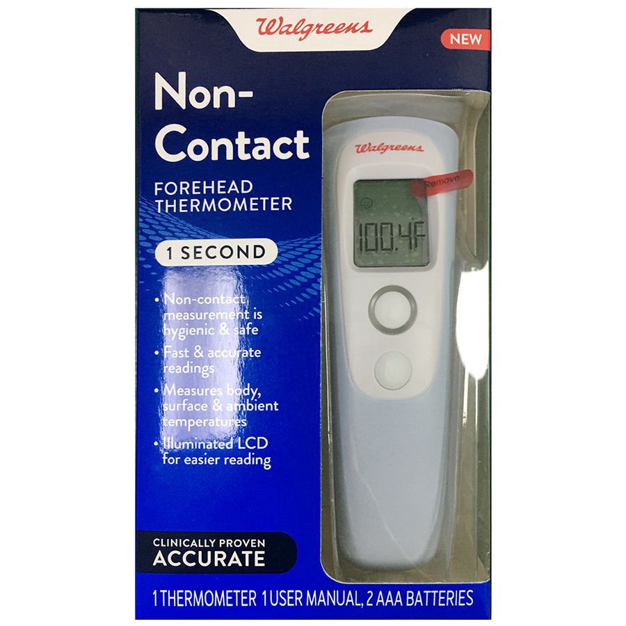 slide 1 of 2, Walgreens Forehead Thermometer, 1 ct