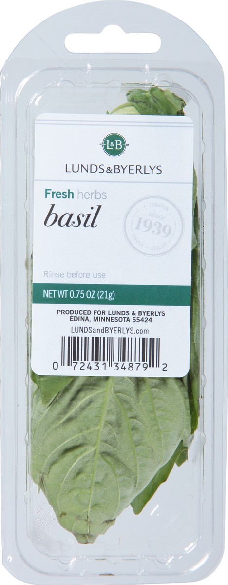 slide 3 of 9, L&B Lunds & Byerlys Fresh Herbs Basil 0.75 oz, 0.75 oz