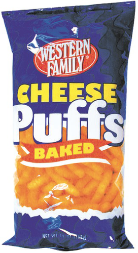 slide 1 of 1, Western Family Cheese Puffs Baked, 11 oz