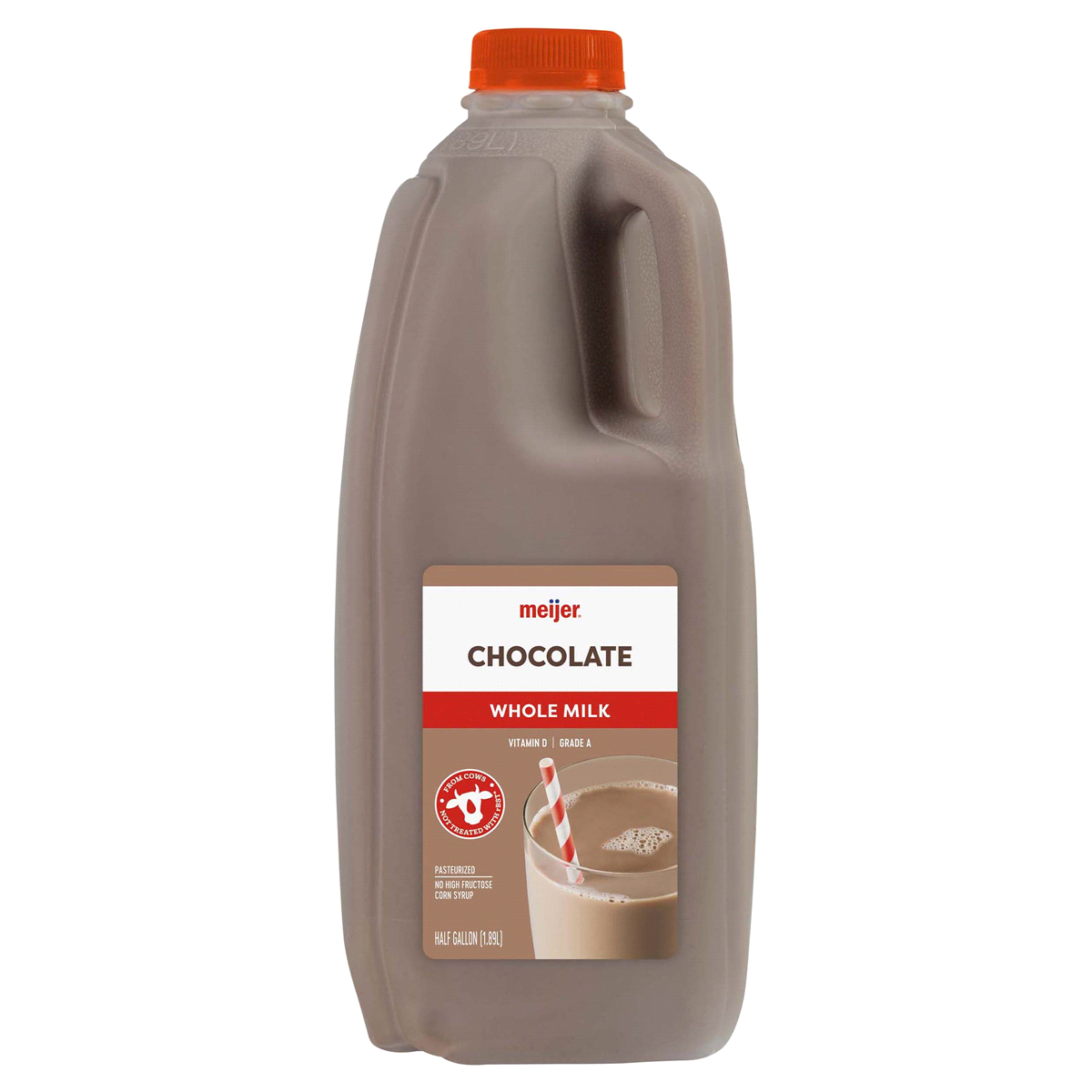 slide 1 of 2, Meijer Whole Chocolate Milk, 1/2 gal