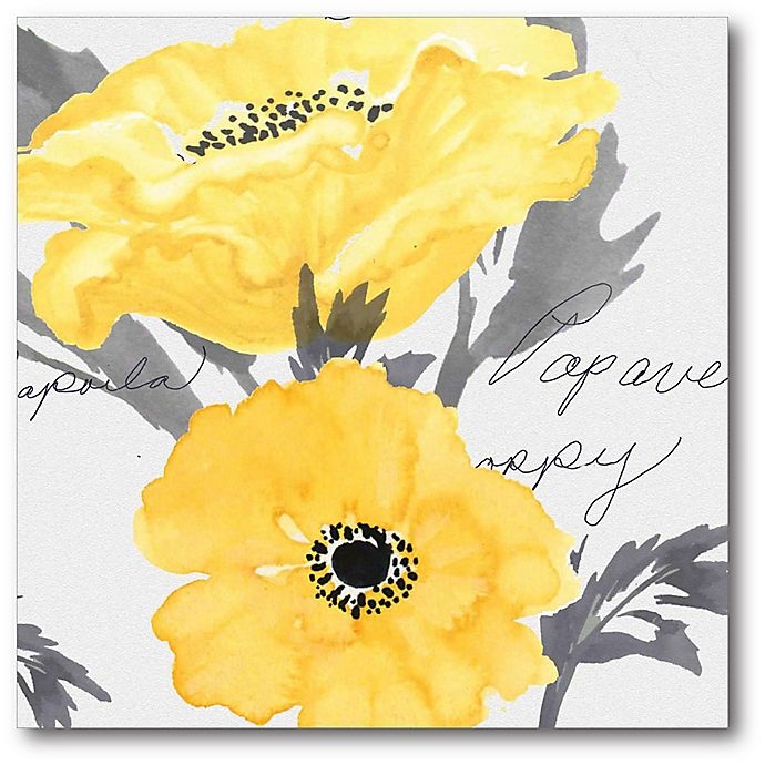 slide 1 of 1, Courtside Market Yellow Poppy II Canvas Wall Art, 1 ct