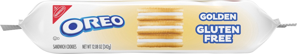 slide 8 of 13, OREO Gluten Free Golden Sandwich Cookies, Gluten Free Cookies, 12.08 oz, 12.08 oz