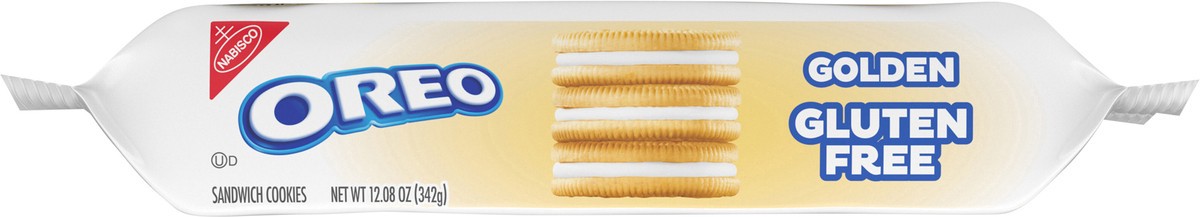 slide 5 of 13, OREO Gluten Free Golden Sandwich Cookies, Gluten Free Cookies, 12.08 oz, 12.08 oz