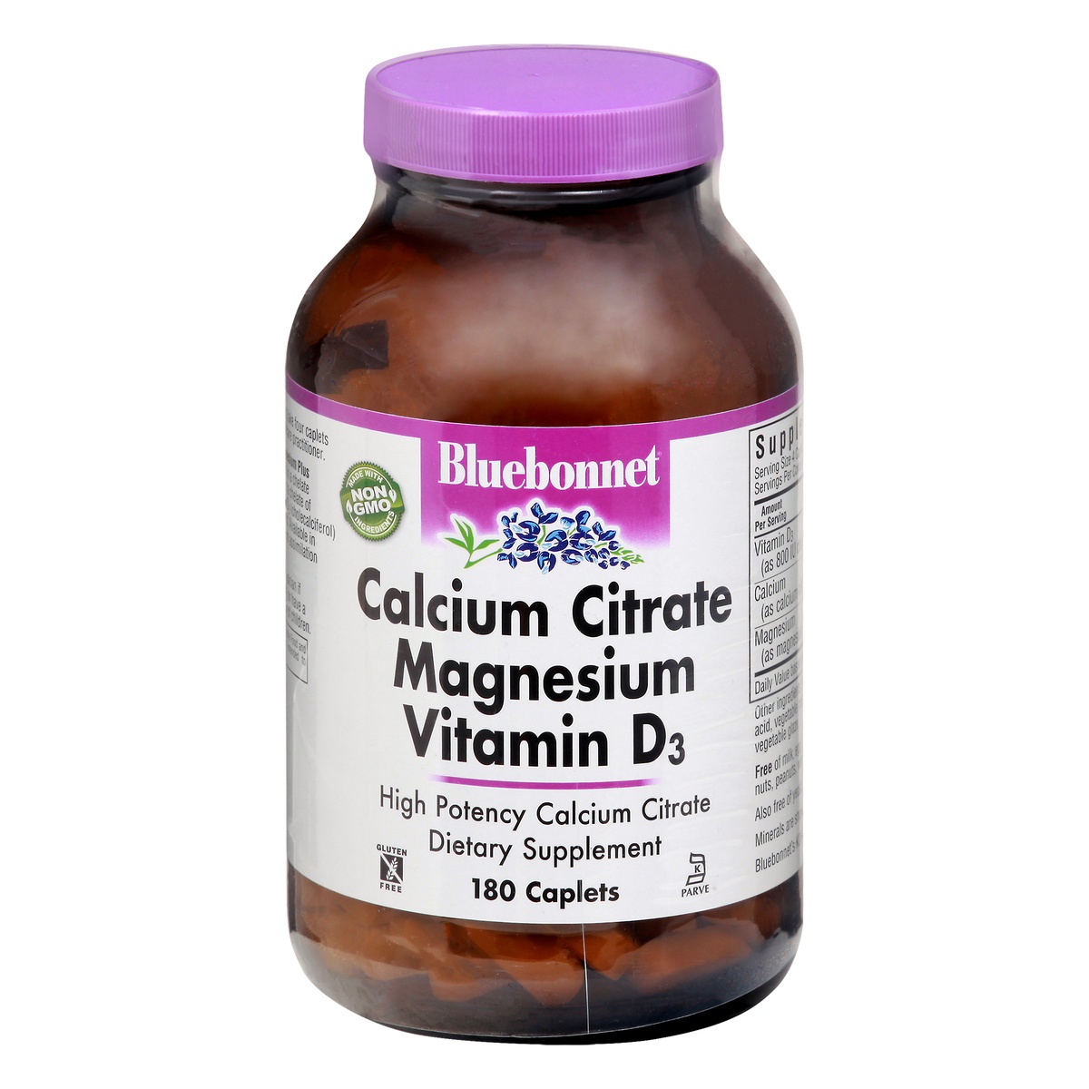 slide 1 of 1, Bluebonnet Nutrition Calcium Citrate Magnesium & Vitamin D3, 180 ct