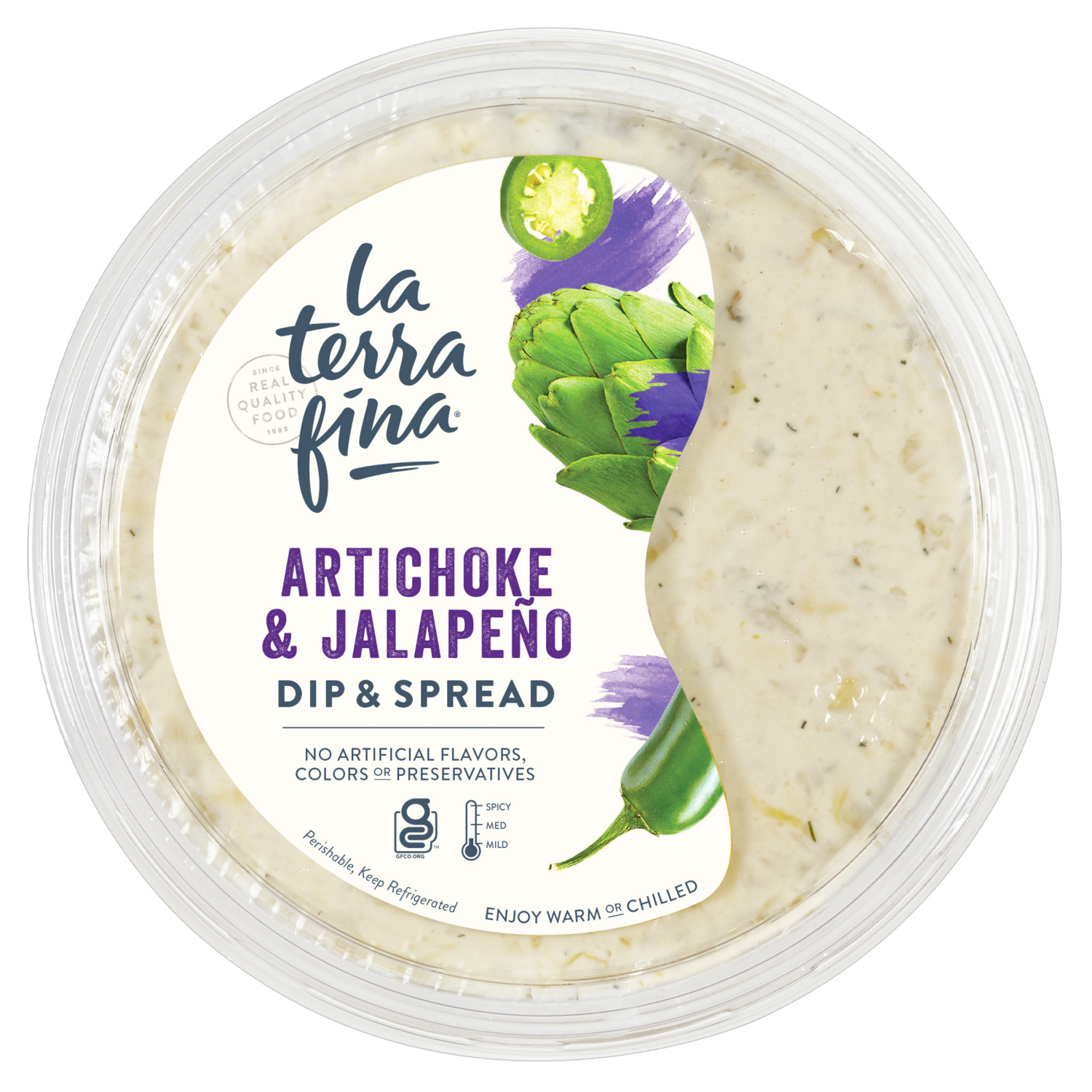 slide 1 of 6, La Terra Fina Artichoke & Jalapeno Dip & Spread 10 oz, 10 oz