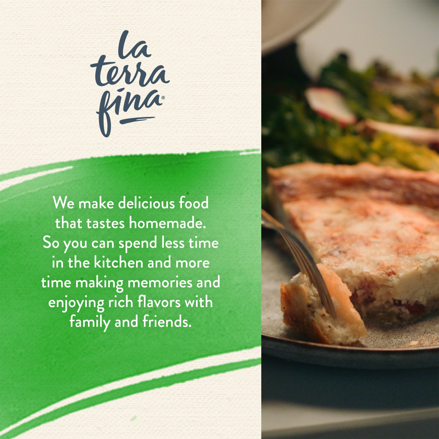 slide 2 of 6, La Terra Fina Cheddar & Broccoli Quiche 23 oz, 23 oz