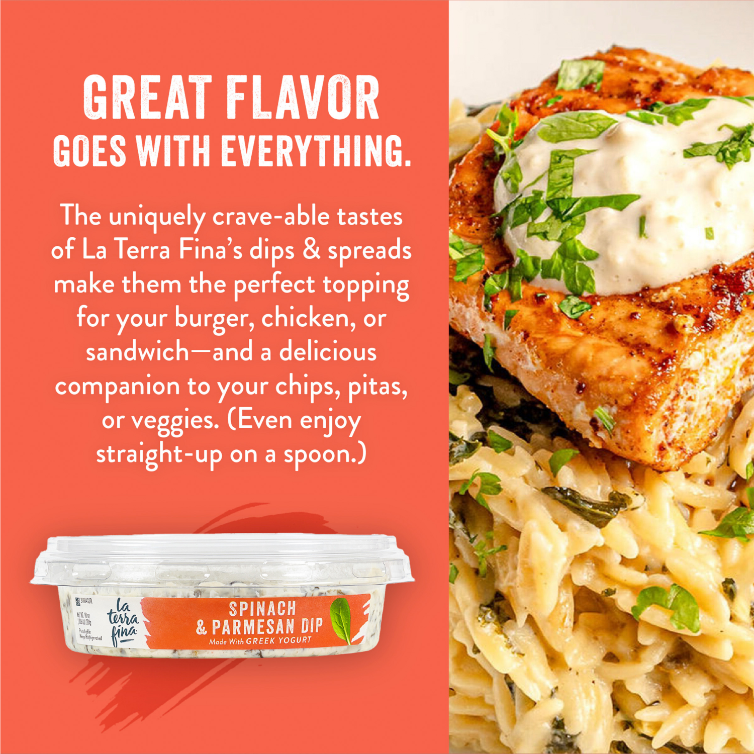 slide 2 of 4, La Terra Fina Spinach & Parmesan Dip & Spread 10 oz, 10 oz