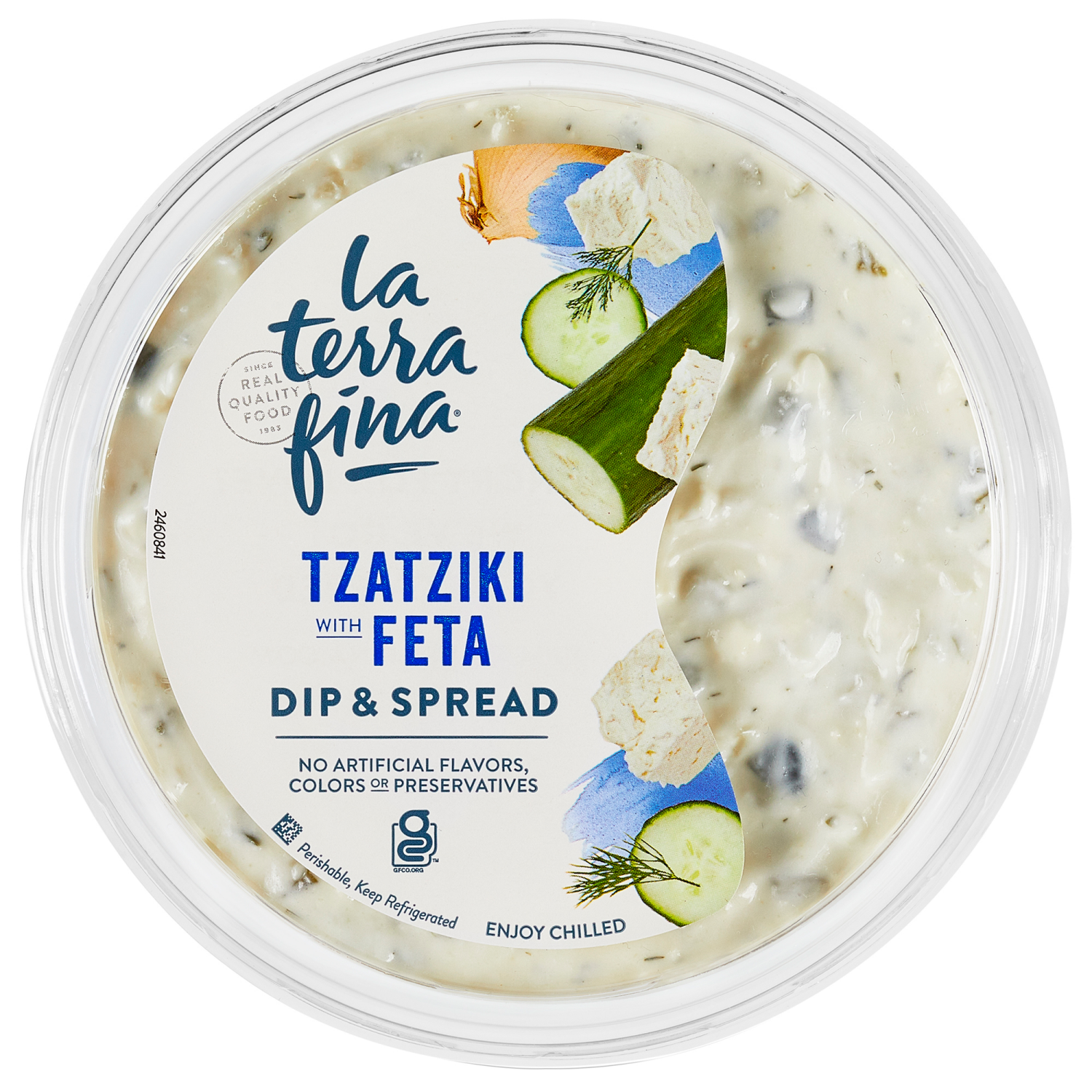 slide 1 of 6, La Terra Fina Tzatziki with Feta Dip & Spread 10 oz, 10 oz
