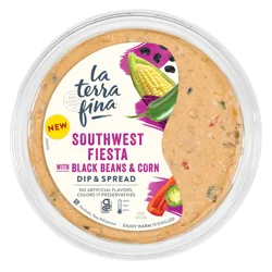 La Terra Fina Southwest Fiesta with Black Beans & Corn Dip & Spread 10 oz
