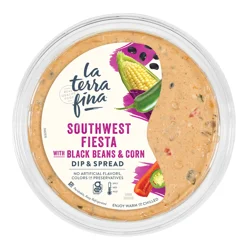 La Terra Fina Southwest Fiesta with Black Beans & Corn Dip & Spread 10 oz
