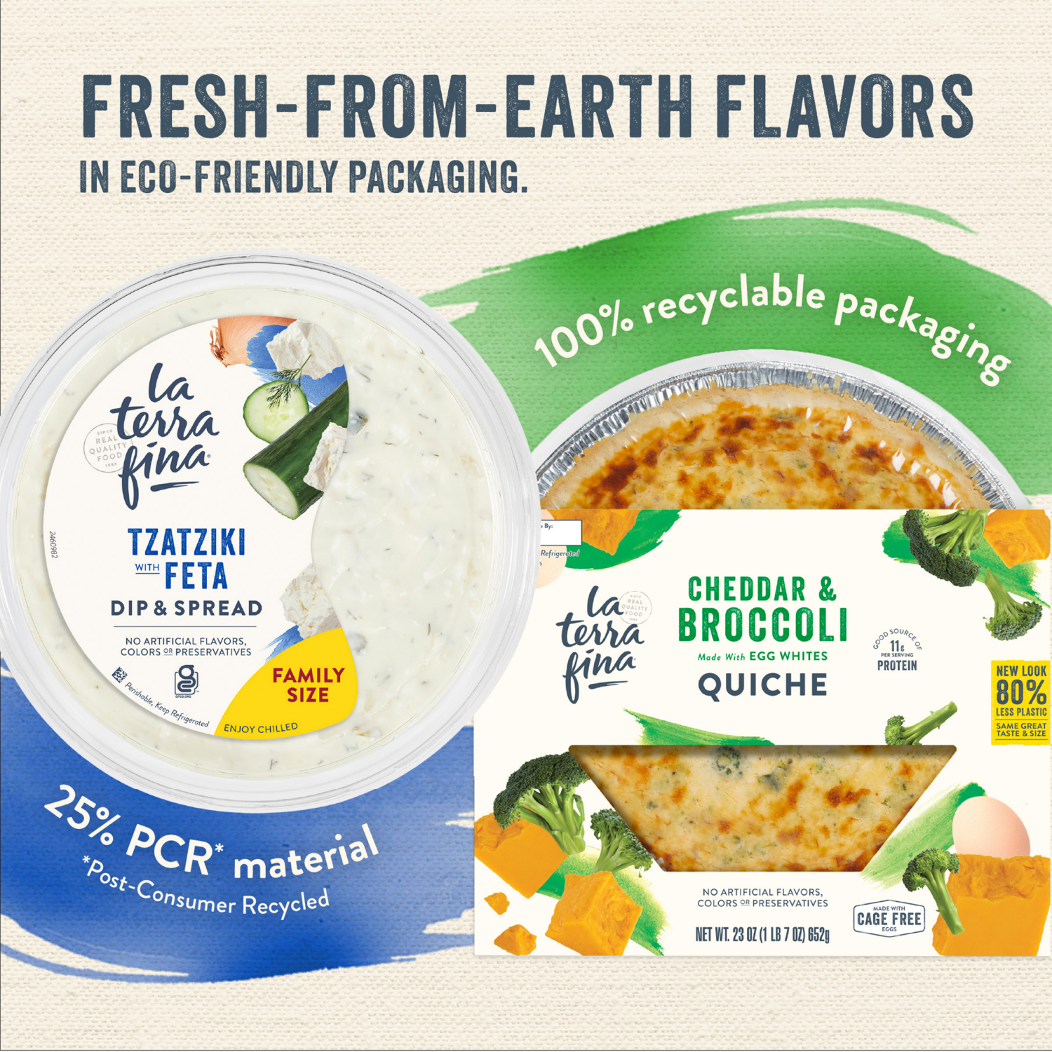 slide 5 of 5, La Terra Fina Tzatziki Feta Dip 16 oz, 16 oz