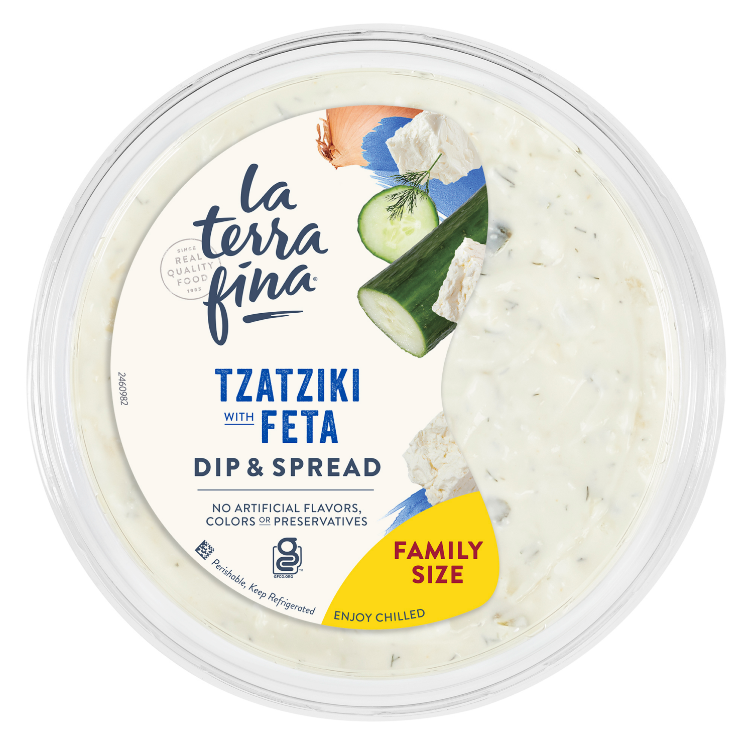 slide 1 of 5, La Terra Fina Tzatziki Feta Dip 16 oz, 16 oz