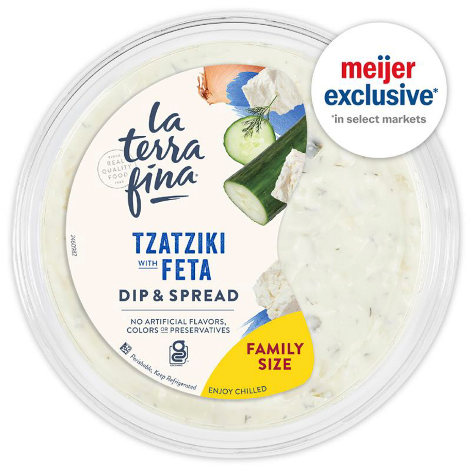 slide 1 of 5, La Terra Fina Tzatziki Feta Dip 16 oz, 16 oz