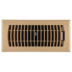 RELIABILT 4-in x 10-in ABS resin Taupe Floor Register