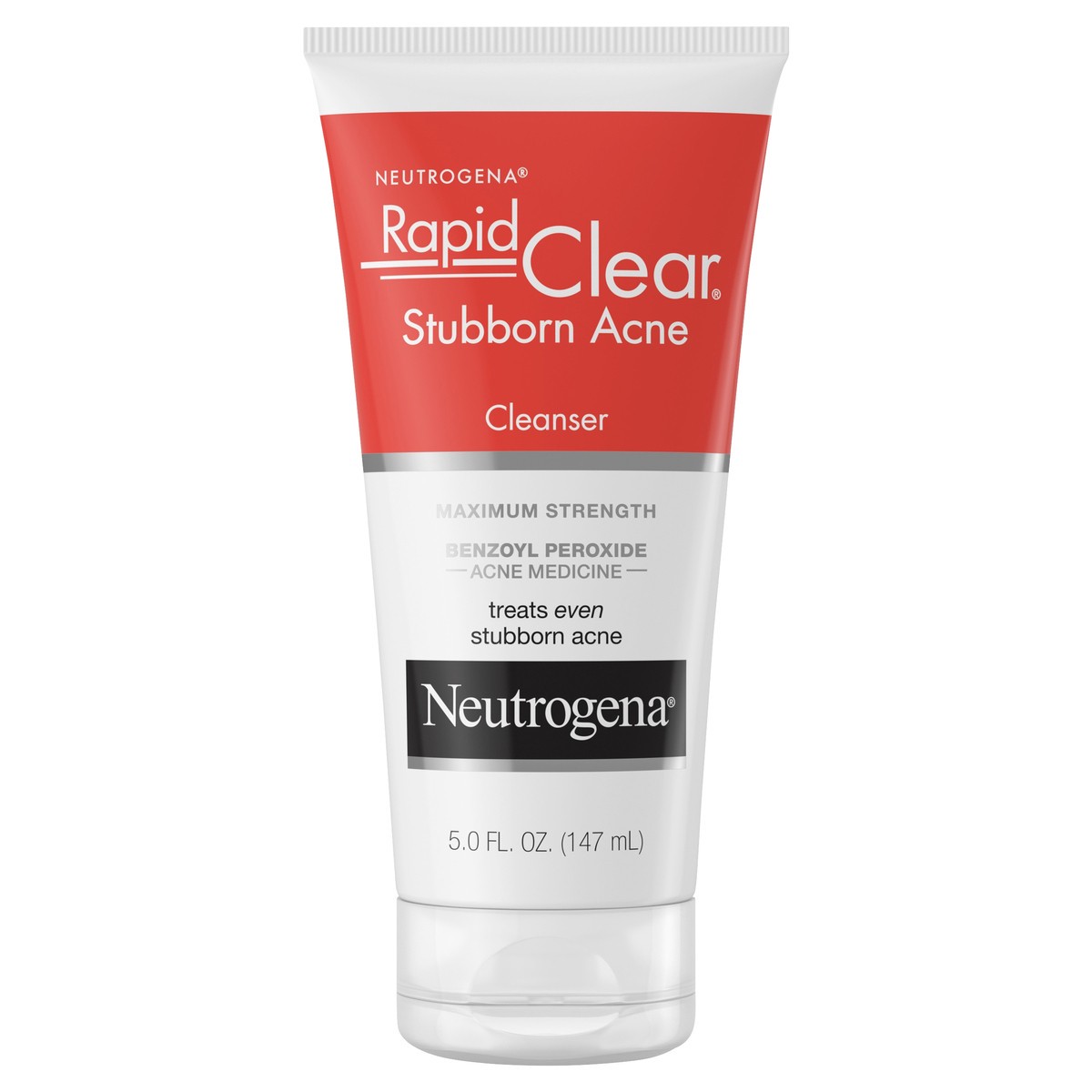 slide 3 of 8, Neutrogena Rapid Clear Stubborn Daily Acne Facial Cleanser, 5 fl oz