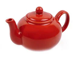 RSVP International Red Stoneware Teapot