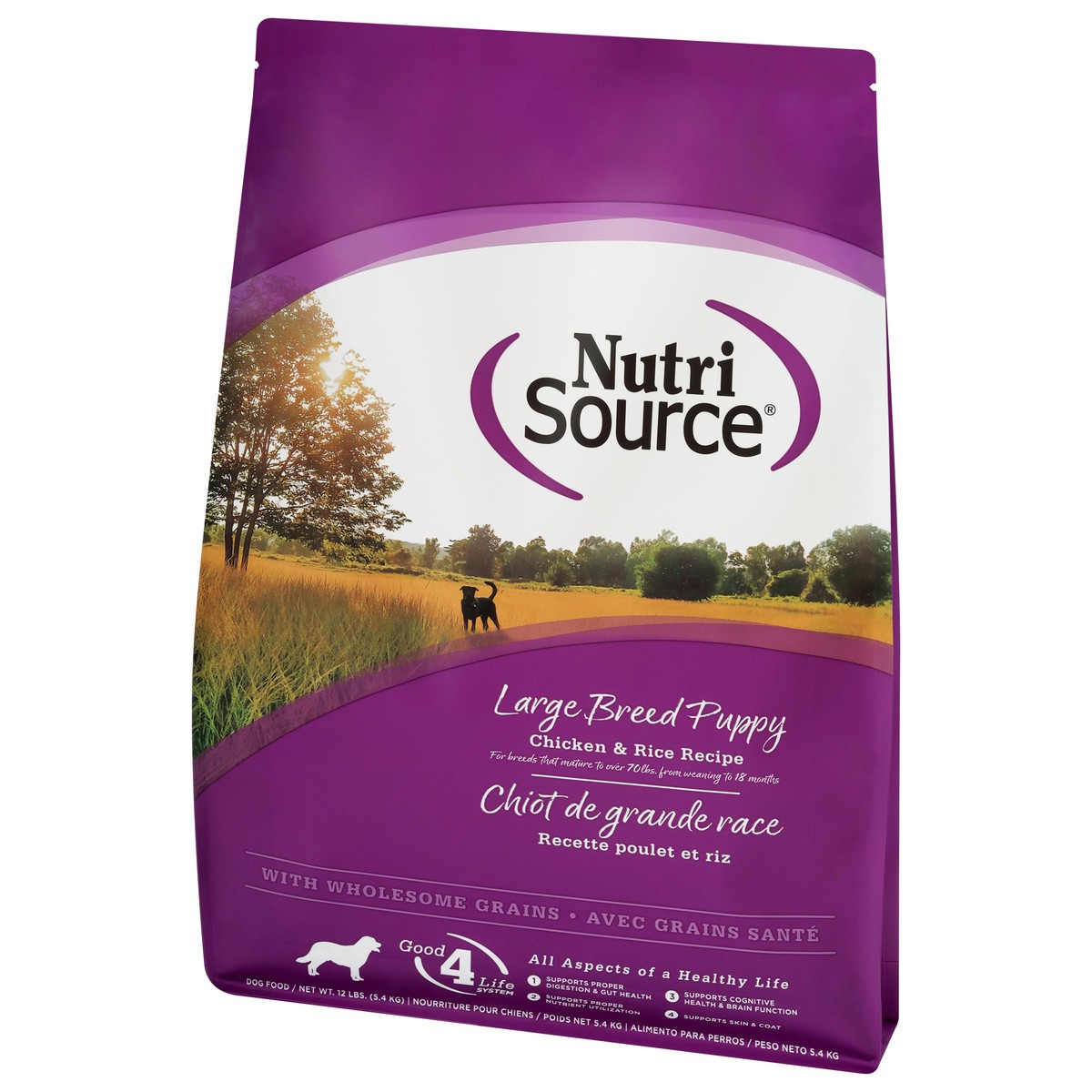 slide 12 of 14, NutriSource Large Breed Puppy Chicken & Rice Recipe Dog Food 12 lb, 12 lb