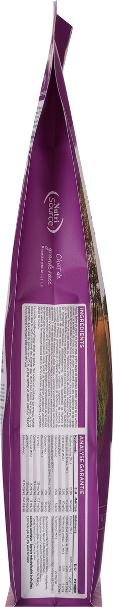 slide 11 of 14, NutriSource Large Breed Puppy Chicken & Rice Recipe Dog Food 12 lb, 12 lb