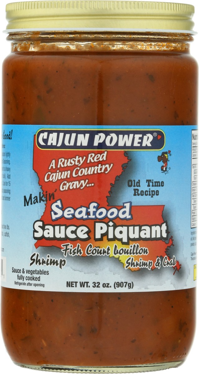 slide 1 of 12, Cajun Power Makin' Seafood Sauce Piquant, 36 oz