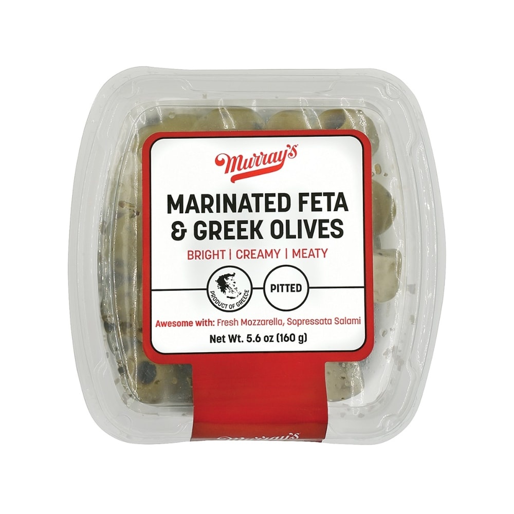 slide 1 of 1, Murray's Marinated Feta Greek Pitted Olives, 5.6 oz