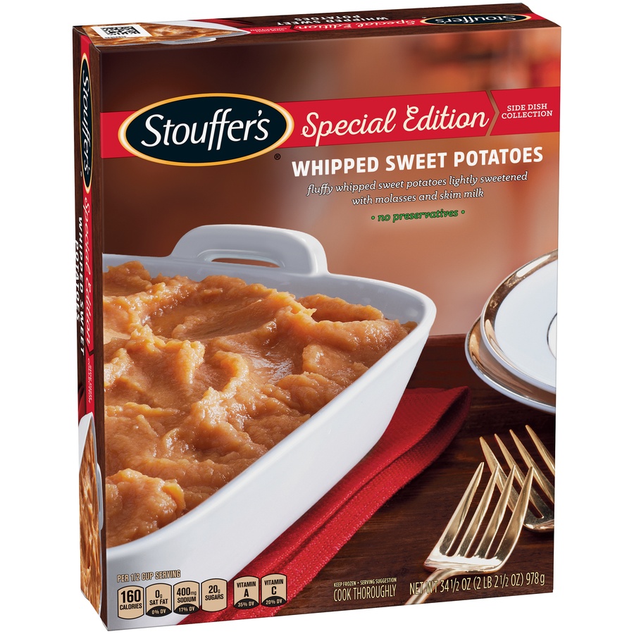 slide 2 of 8, Stouffer's Stf Holiday Whip Sweet Potato, 1 ct