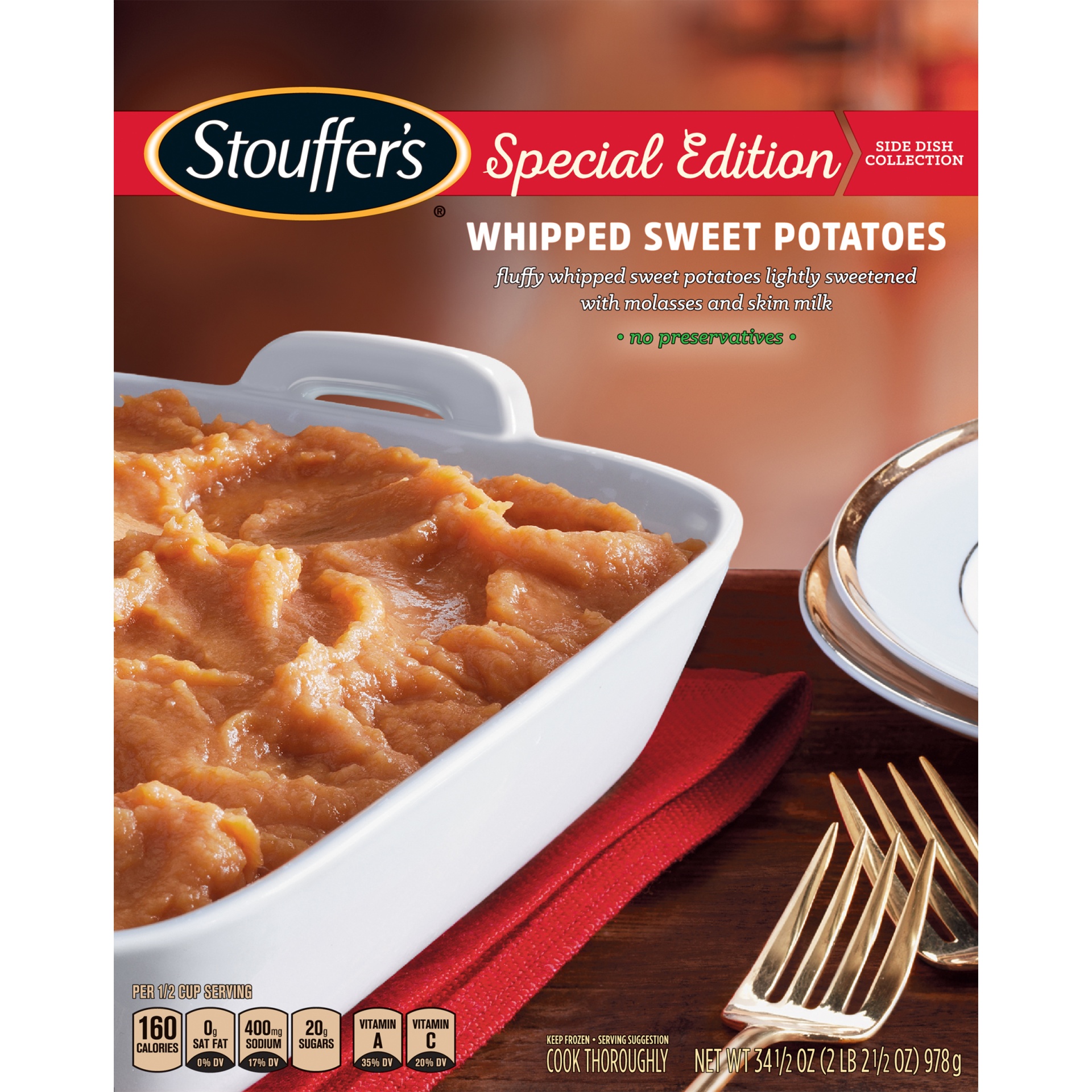 slide 6 of 8, Stouffer's Stf Holiday Whip Sweet Potato, 1 ct