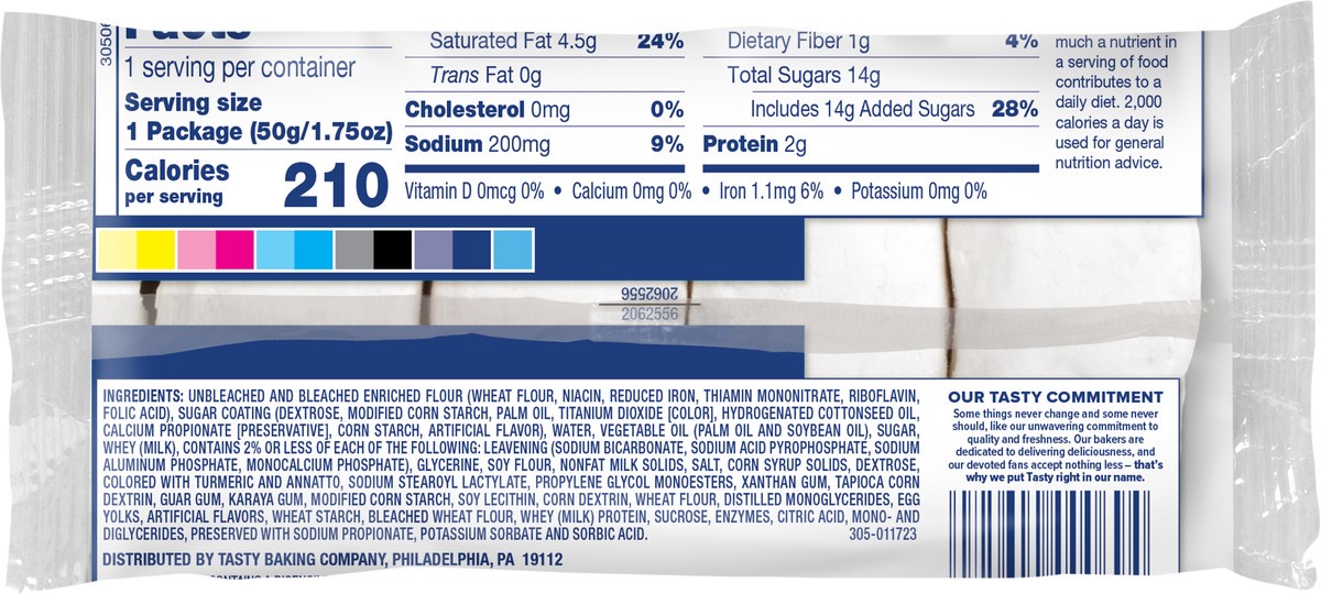 slide 5 of 13, Tastykake Powdered Sugar Mini Donuts, Portable Powdered Donuts, 2 oz, 4 Count, 4 ct
