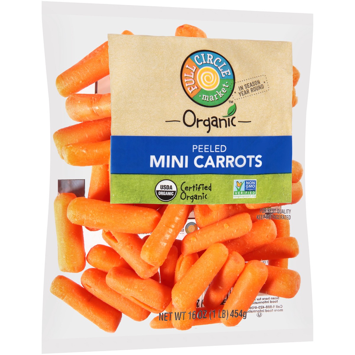 slide 2 of 8, Full Circle Market Organic Baby Carrots, 1 lb