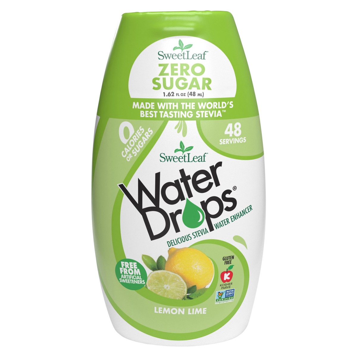 slide 5 of 10, Sweet Leaf Stevia Lemon Lime Water Drops, 1.62 fl oz